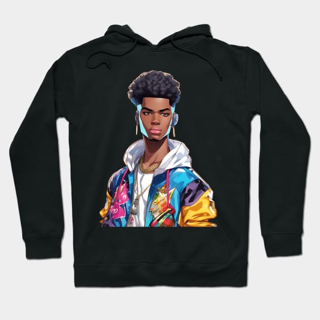 Afro Hair Hoodie by animegirlnft